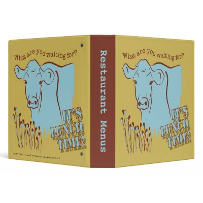 Happy Cow Restaurant Menus binder