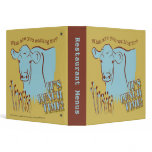 Happy Cow Restaurant Menus binders