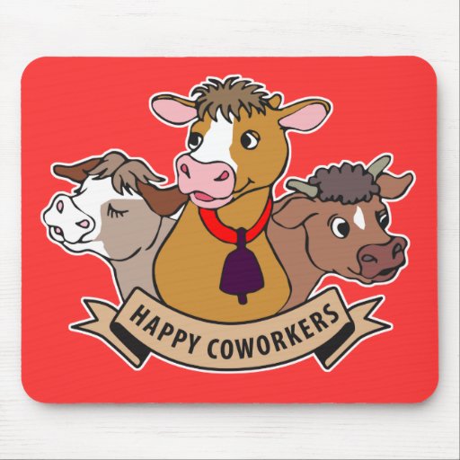 Happy Coworkers Mouse Pad