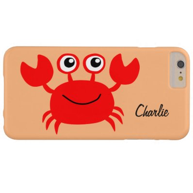 Happy Crab custom monogram cases Barely There iPhone 6 Plus Case