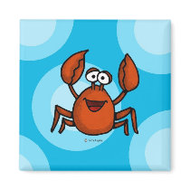happy crab magnet