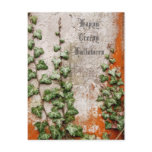 Happy Creepy Halloween from a Gravestone Postcards