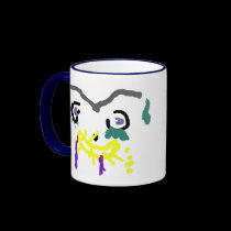 Happy Crying Abstract Art mugs