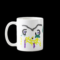 Happy Crying Abstract Art mugs