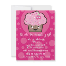 Happy Cupcake Birthday Party Invitation by EverAfter Happy Cupcake Birthday Party Invitation