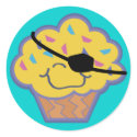 happy cupcake pirate stickers by cupcakewear happy cupcake pirate stickers