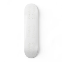 Happy Dancer white script skateboards