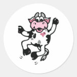 Happy Dancing Cow Sticker