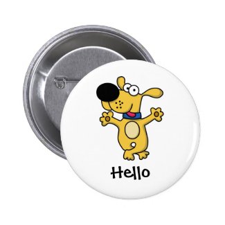 Happy Dancing Doggy 2 Inch Round Button