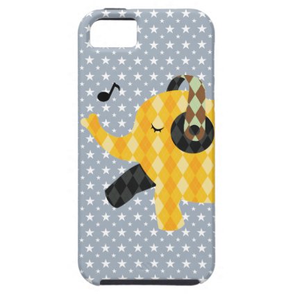 Happy Music love Dancing Elephant iPhone 5 Case