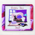 Happy Day Dad Mousepad by elenaind Happy Day Dad Mousepad