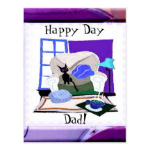 Happy Day Dad Postcard