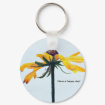 Happy Day Daisy Keychain by TeriDC Happy Day Daisy Keychain