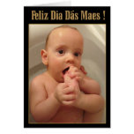 Happy Day of the mothers - the finger of the foot  cards