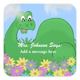 Happy Dinosaur Message Stickers sticker