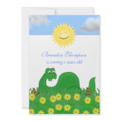 Happy Dinosaur Party Invitation invitation