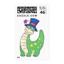 Happy Dinosaur postage