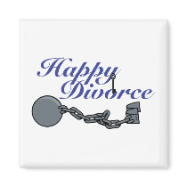 Happy Divorce magnets by doonidesigns Happy Divorce magnets