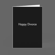 Happy Divorce Template cards