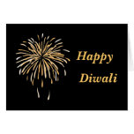 Happy diwali black bg greeting card
