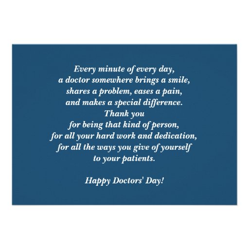 Happy Doctors' Day Customizable Greeting Cards