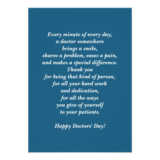 Happy Doctors' Day Customizable Greeting Cards