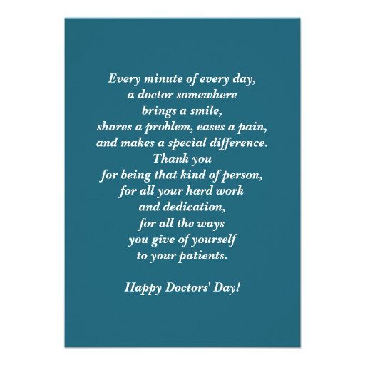 Happy Doctors' Day Customizable Greeting Cards
