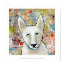 Happy dog art painting - Fred fun shepherd posters