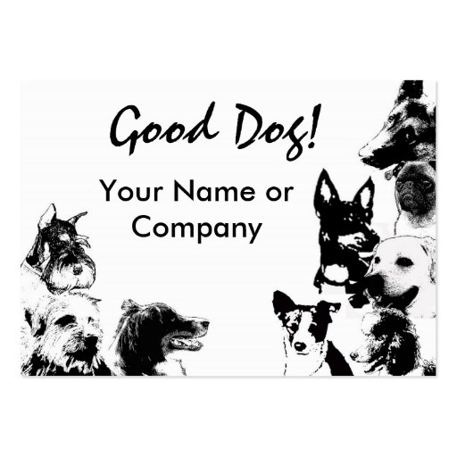 Happy Dog Business Card Templates (front side)