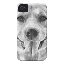 Happy Dog face iPhone 4 4s case mate case casemate cases