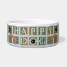 Happy Dog Pet Dish Pet Food Bowl