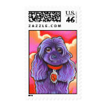 Happy dog stamp
