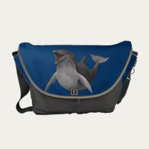 Happy Dolphin messenger bags