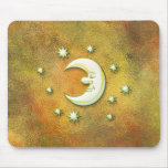 Happy dreaming moon mouse pad