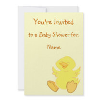 Happy Duck Baby Shower Invitations by zeena2 Happy Duck Baby Shower Invitations