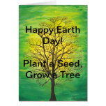 Happy Earth Day Greeting Card - Green Tree cards