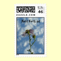 Happy Earth day postage