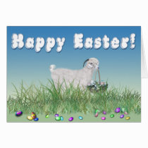 Happy Easter Angora Doe Goat cards