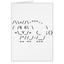 Happy Easter ASCII Bunny Art Greeting Card