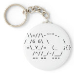 Happy Easter ASCII Bunny Art Key Chains