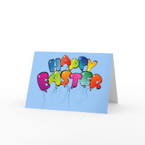 Happy Easter Balloons Card
