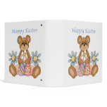 Happy Easter Bear with eggs binders