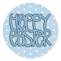 Happy Easter blue dot Sticker by floatinglemonstype Happy Easter blue dot Sticker