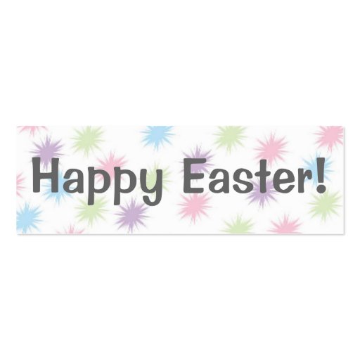 Happy Easter!   Bookmark Business Card Templates (front side)
