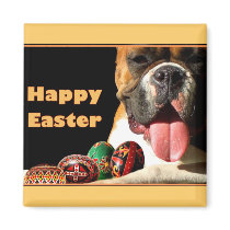 Happy Easter Boxer Dog magnet