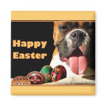 Happy Easter Boxer Dog magnet