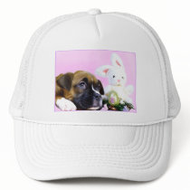 Happy Easter boxer puppy hat