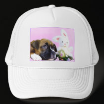 Happy Easter boxer puppy hat