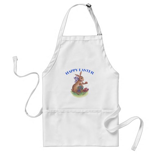 Happy easter bunny apron