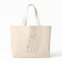 Happy Easter Bunny Art Canvas Bag